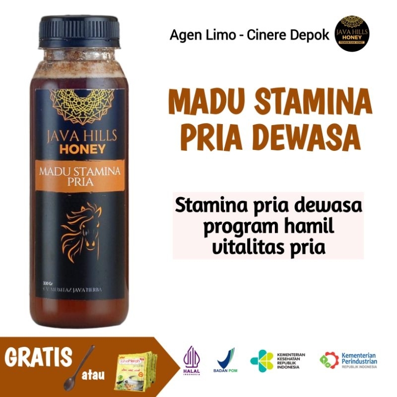 

Madu Stamina Pria Dewasa Javahill Mumtaz Herba kemasan 320 gr