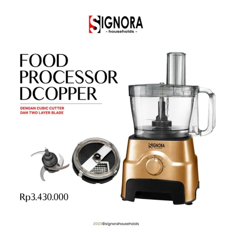 Food Procesor Dcopper with Cubic Cutter