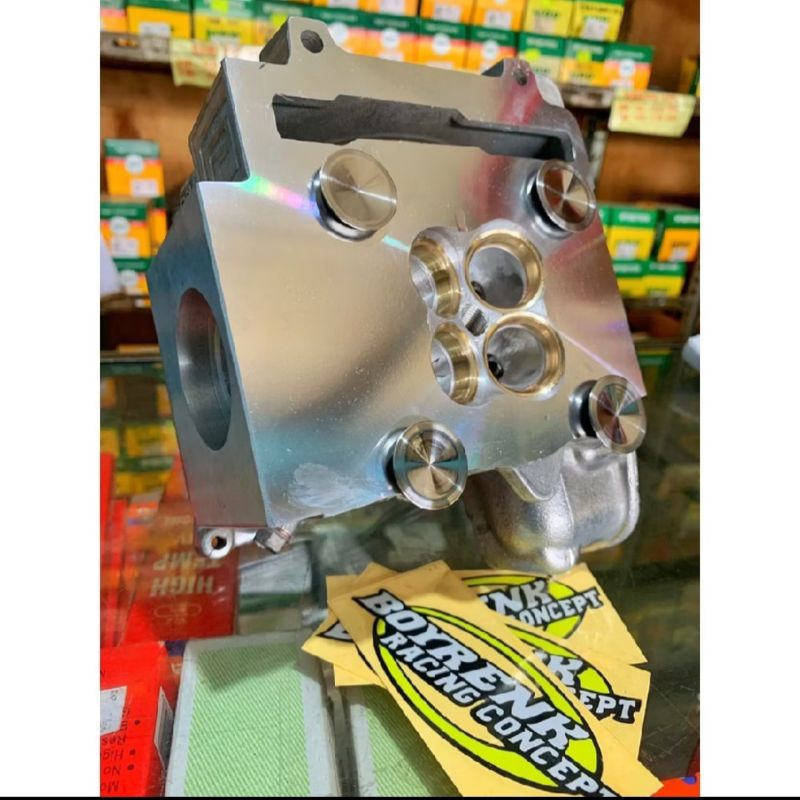 HEAD / KOP JUPITER MX / VIXION UKURAN KLEP 25/22 27/23 28/24 30/25 31/27-BOYRENK RACING