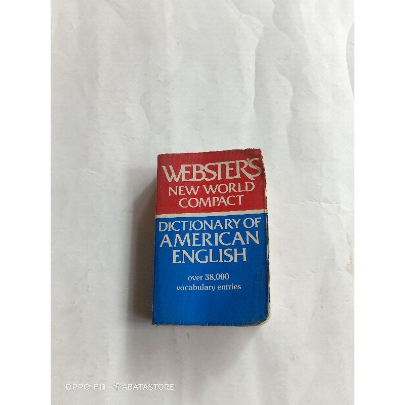 KAMUS KANTONG WEBSTERS NEW WORLD COMPACT DICTIONARY OF AMERICAN ENGLISH
