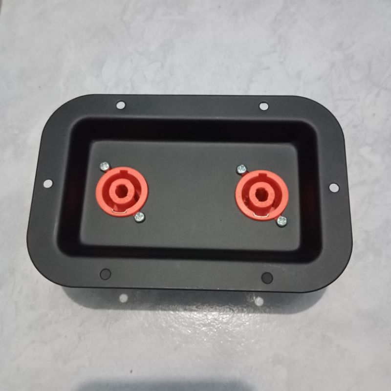 Panel Plat Spikon Besi + 2 Soket Spikon Oren