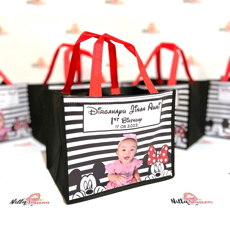 

Tas Souvenir Ulang Tahun Anak Goodiebag Tas Ultah Karakter Mickey Minnie