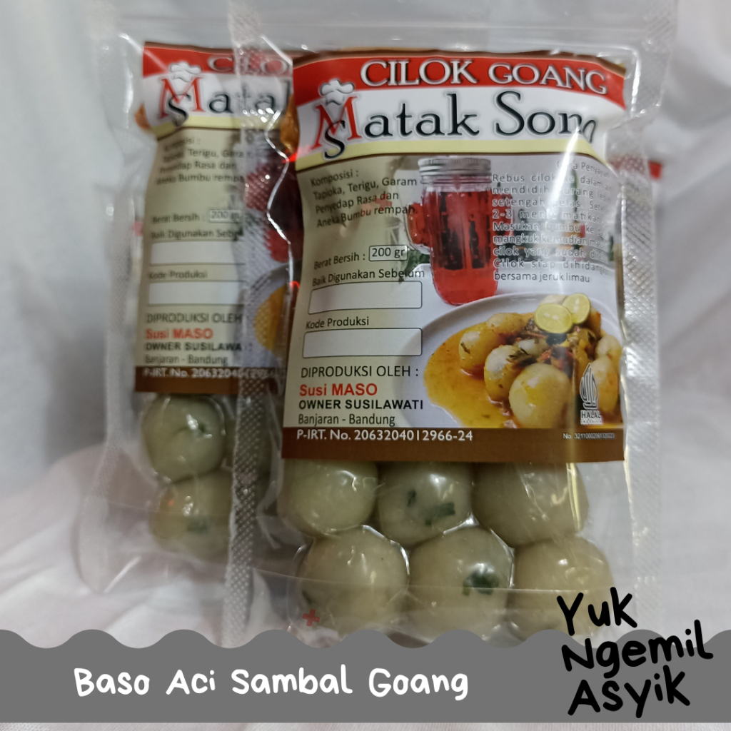 

Baso Aci Instant Sambal Goang & Cireng Bumbu Rujak