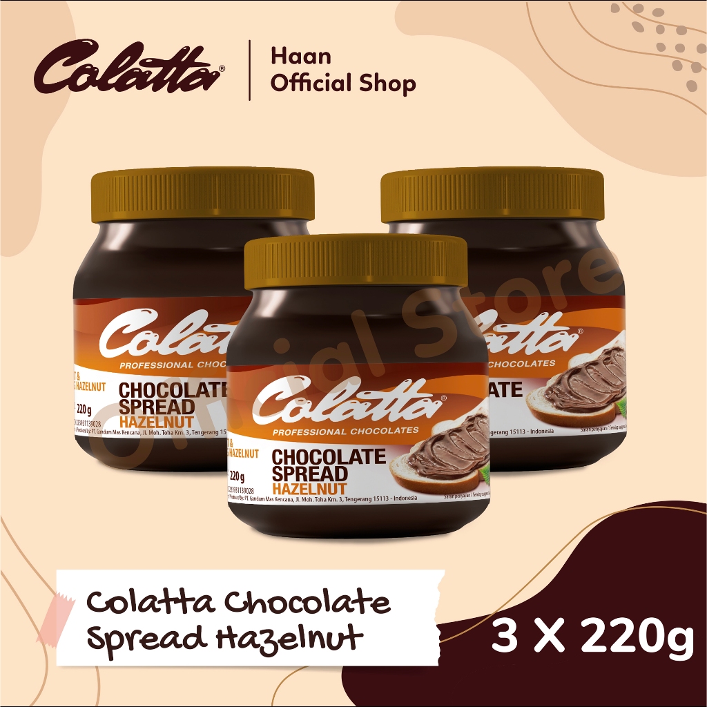 

BUNDLING COLATTA HAZELNUT CHOCOLATE SPREAD 220gr - isi 3