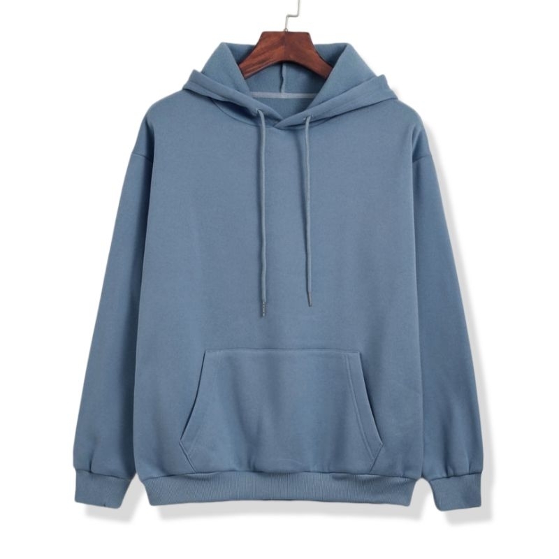 Sweater Hoodie Pria Jumper Fleece Polos Denim