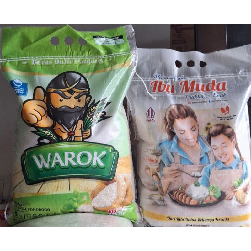 

Beras Pulen, beras berkualitas. Warok dan Ibu muda kemasan 5kg