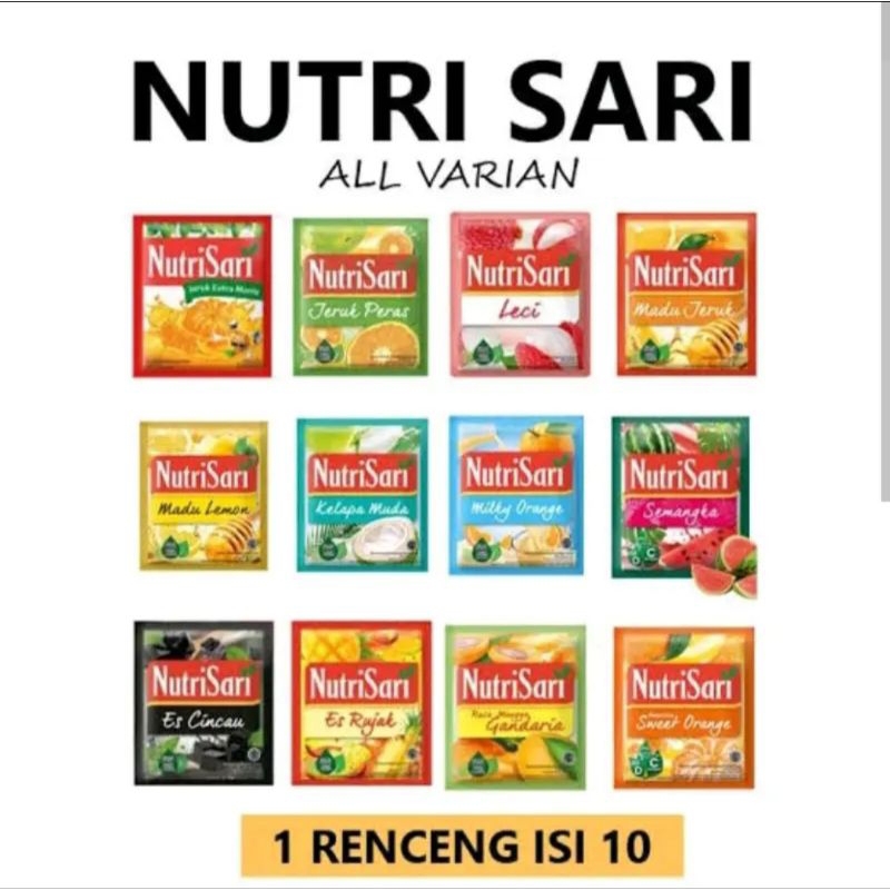 

NUTRISARI ALL VARIAN SEMUA RASA TERMURAH