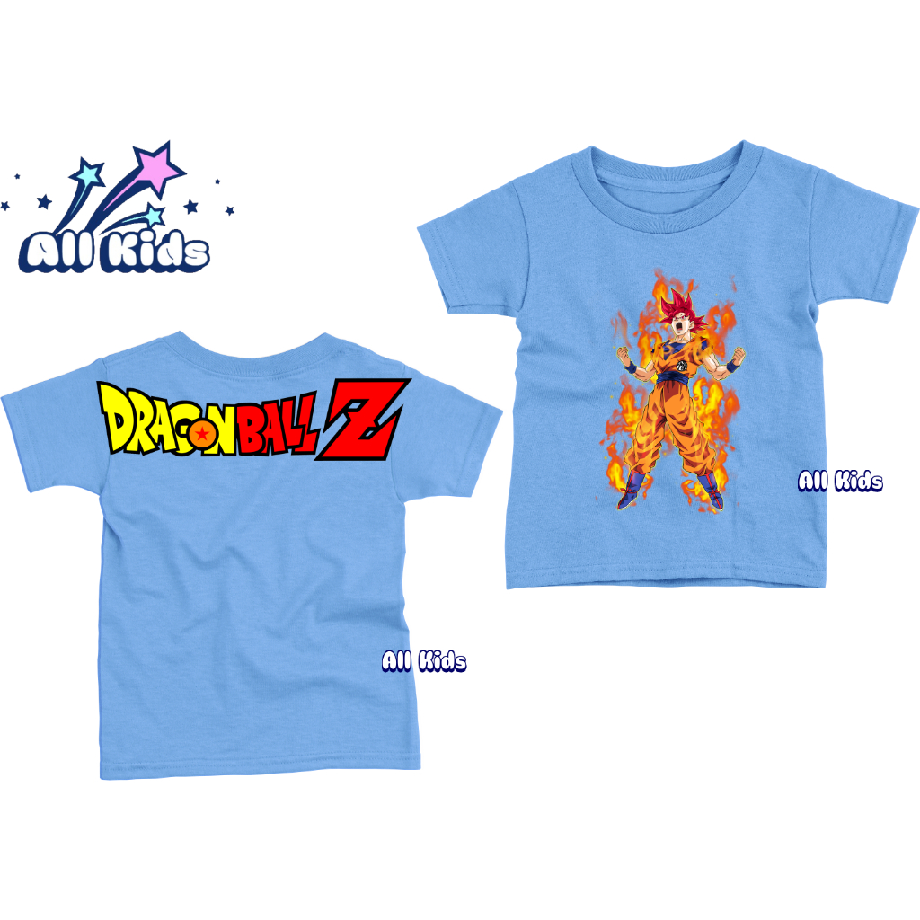 Kaos Anak & Remaja Laki Laki Perempuan 1-17 Tahun Dragon Bal Goku Cotton Combad 30s Baju Cowok Cewek