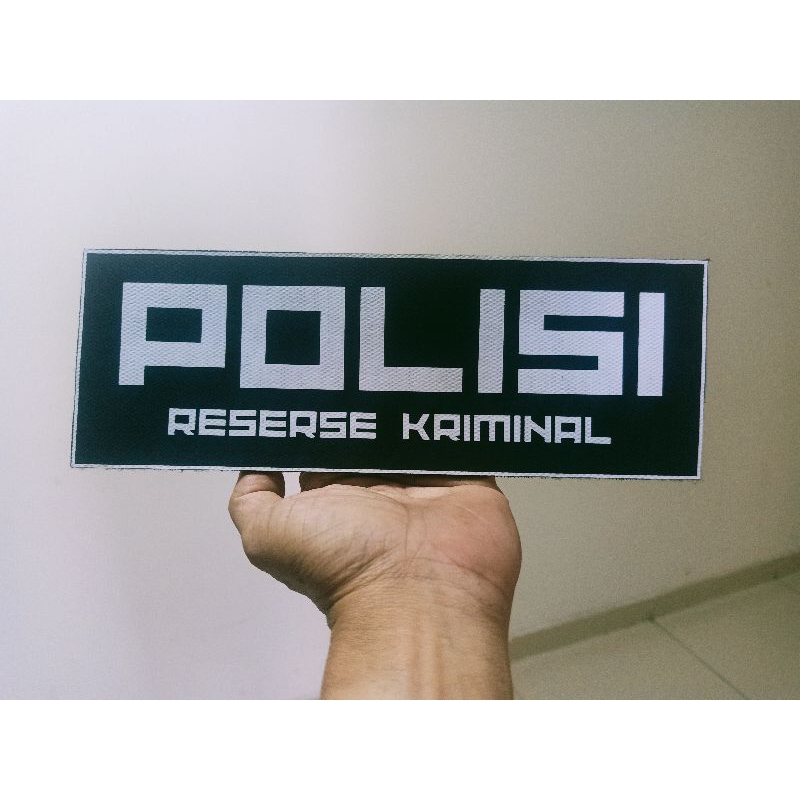 Emblem Patch Logo POLISI•Patch Laser