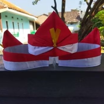 Ikat Kepala Merah Putih POLOS//Bando Merah Putih//Blangkon Merah Putih