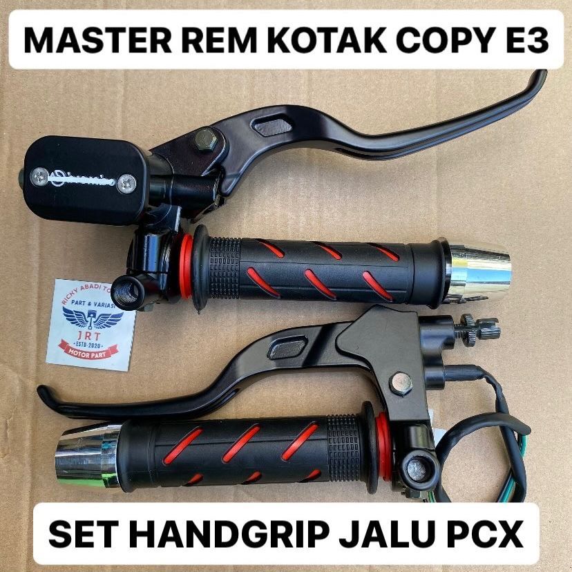 PROMO GARTIS ONGKIR MASTER REM KOTAK COPY RCB E3 SET HANDGRIP JALU STANG PCX UNIVERSAL FIZR RX KING