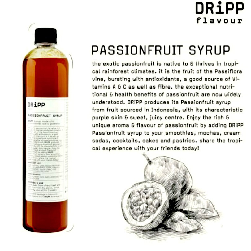 

DRiPP Passionfruit Syrup - Sirup Markisa 760 ml