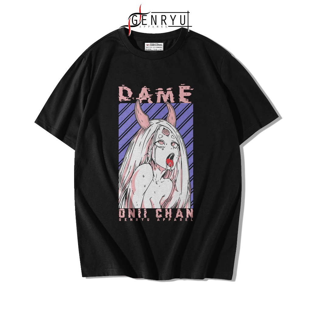 GENRYU PARODY Kaguya Otsutsuki Hentaii / Waifu Anime Naruto Baju Kaos T-shirt Cotton Combed 24s