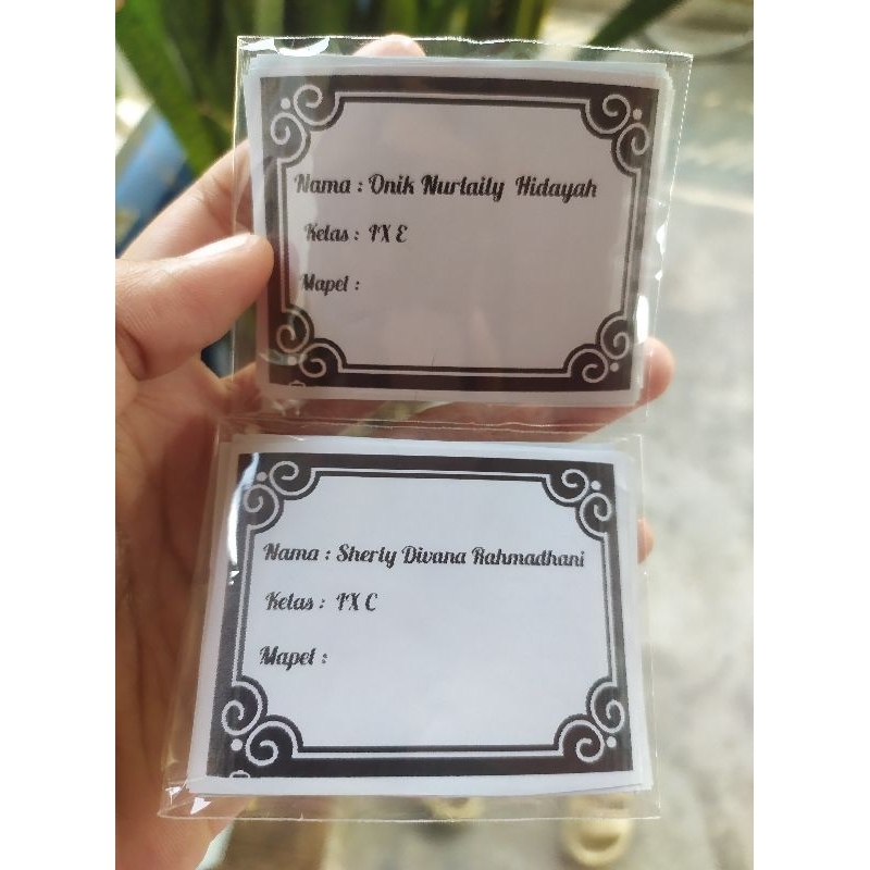 

STIKER MATA PELAJARAN COSTUM NAMA/STIKER BUKU PELAJARAN/STIKER MAPEL