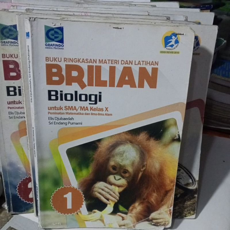 BUKU BRILIAN BIOLOGI UNTUK SMA KELAS 10/X/1 REVISI K13 PENERBIT GRAFINDO