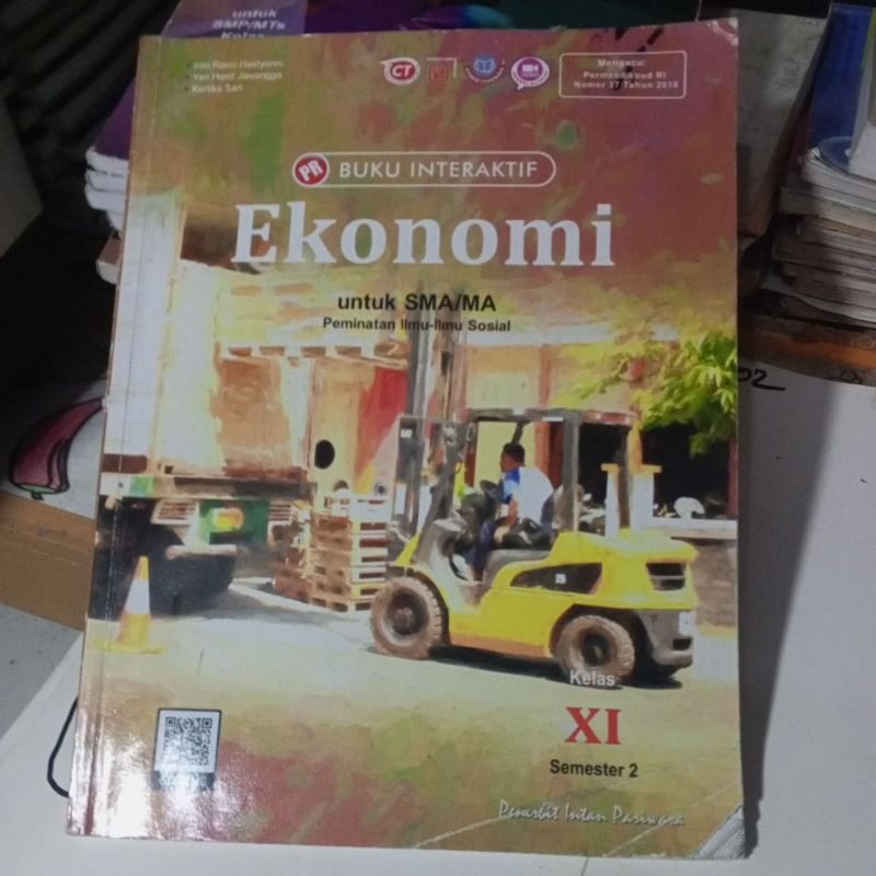 BUKU INTERAKTIF EKONOMI UNTUK SMA KELAS XI/11/2 SEMESTER 2 PENERBIT INTAN PRAWIRA