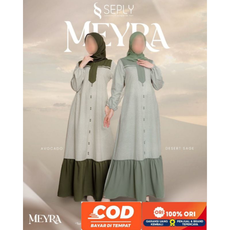 Gamis Seply Meyra 288 Avocado ,Dessert Sage/Gamis Seply/Diskon/Best Seller/Hot Item/Original