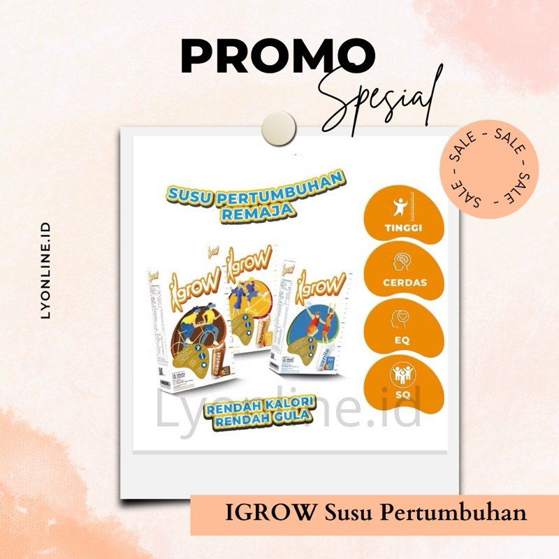 

Susu igrow isi 5 sachet Susu Pertumbuhan