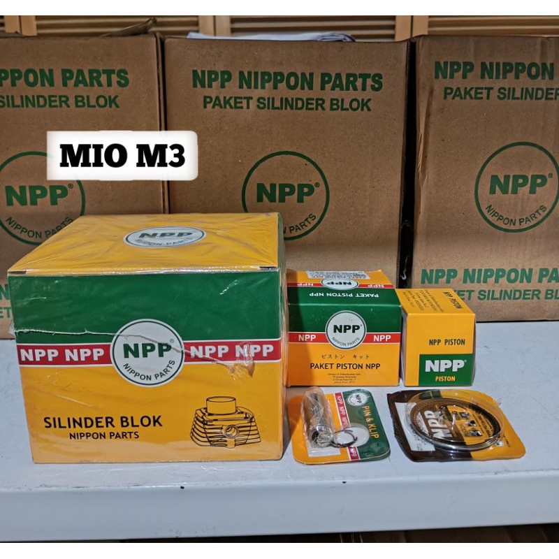 BLOK SEHER/BORING KOMPLIT 1 SET MOTOR MIO M3/MIO 125 NPP