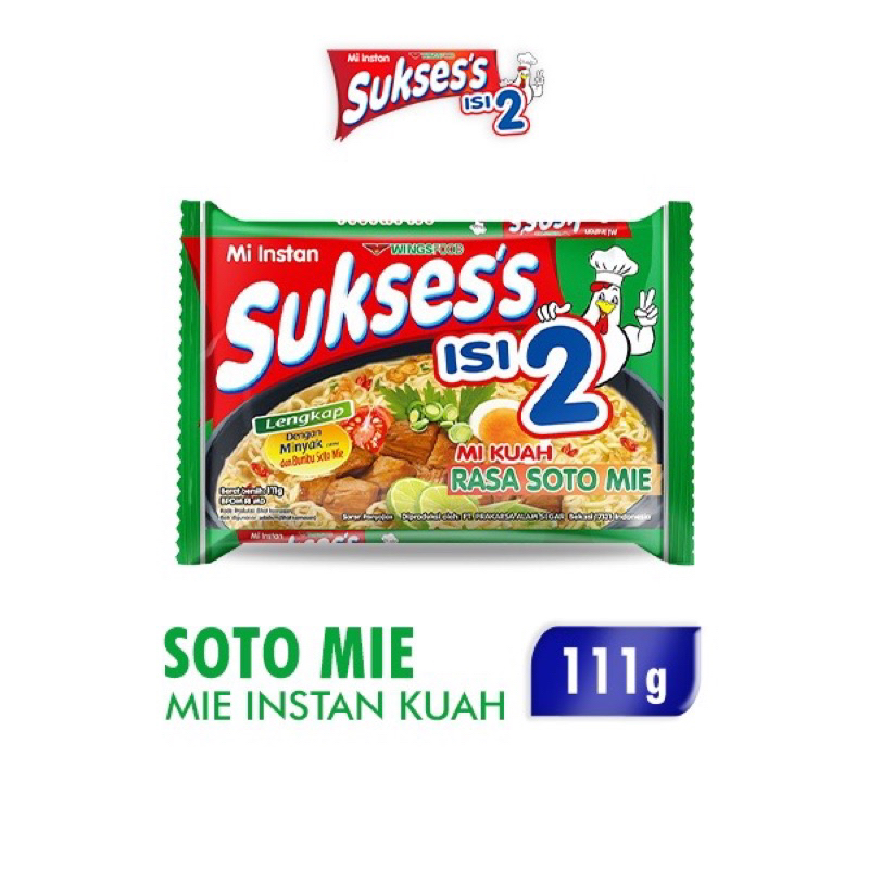 

Suksess Mie Instan Kuah Soto Mie 111g