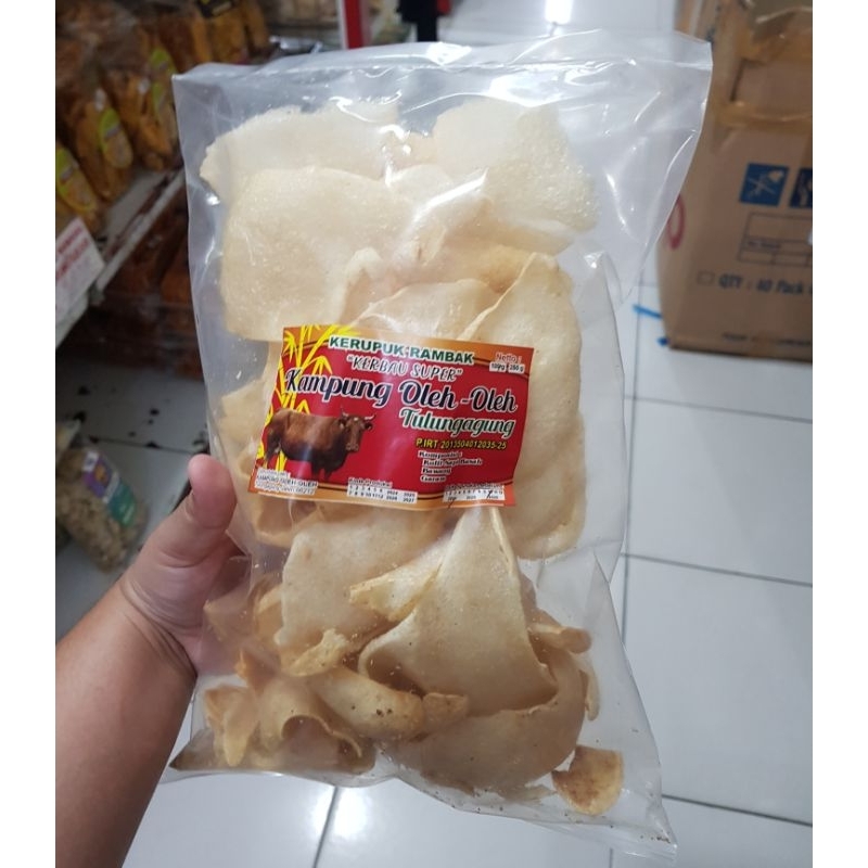 

KERUPUK RAMBAK KERBAU 2 SUPER KHAS TULUNGAGUNG 100 GRAM