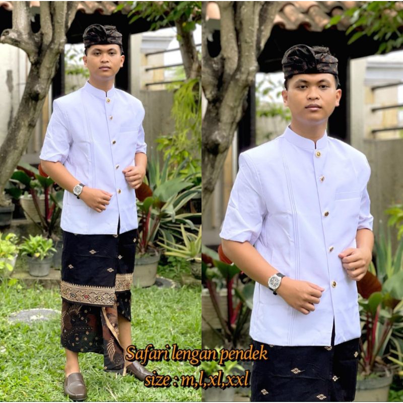 Baju Safari Pipil Pakaian adat Bali pria