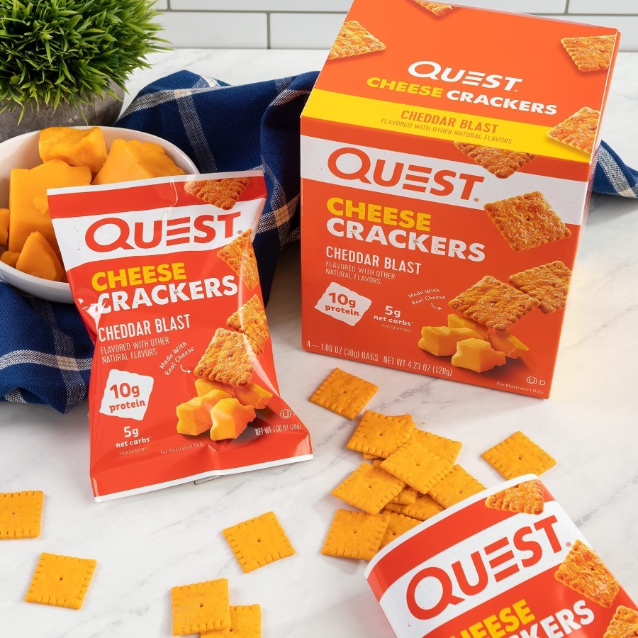 

RB Quest Protein Cheese Cracker Semua Rasa / Snack Nutrition Chip Bar Chips Crackers