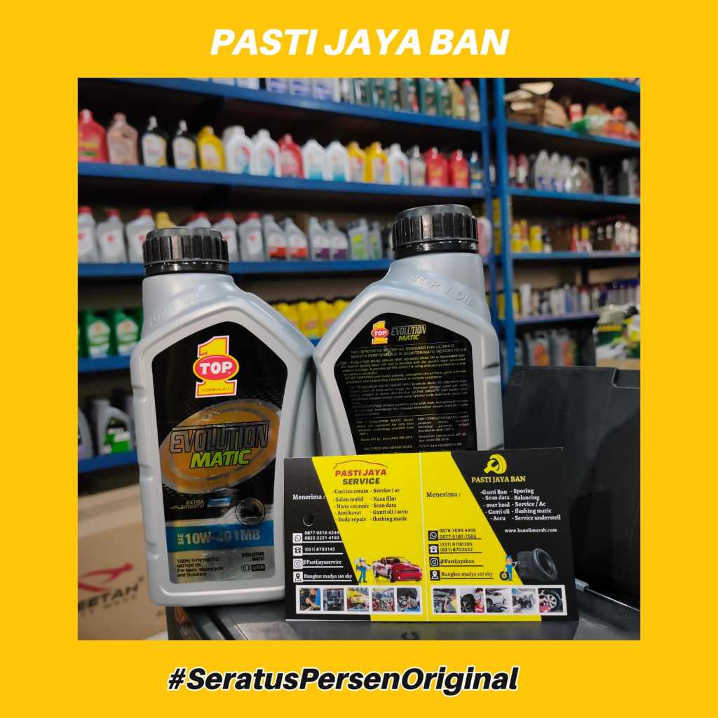 OLI TOP1 EVOLUTION MATIC 10W-40 ORIGINAL 800ml (PASTI JAYA BAN)