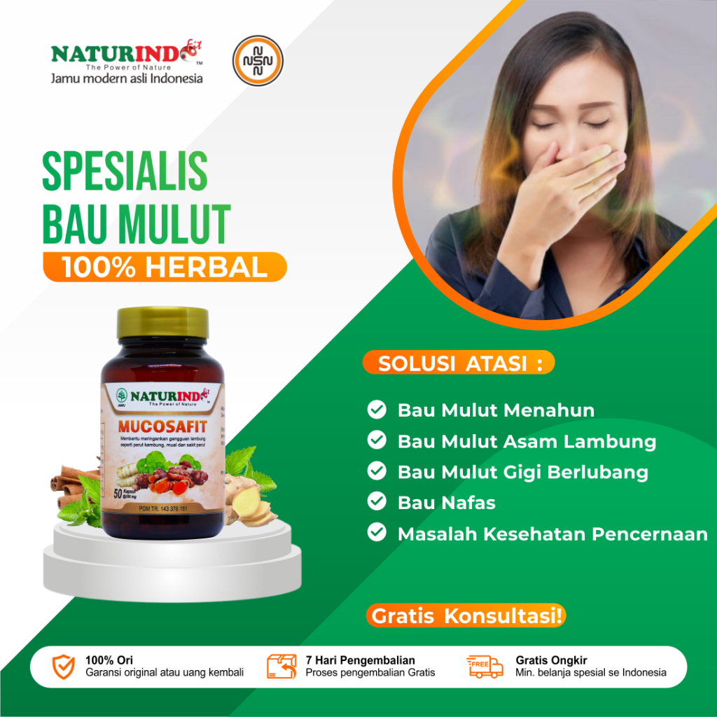 Obat Bau Mulut Penghilang Bau Mulut Dan Nafas Permanen Mucosafit