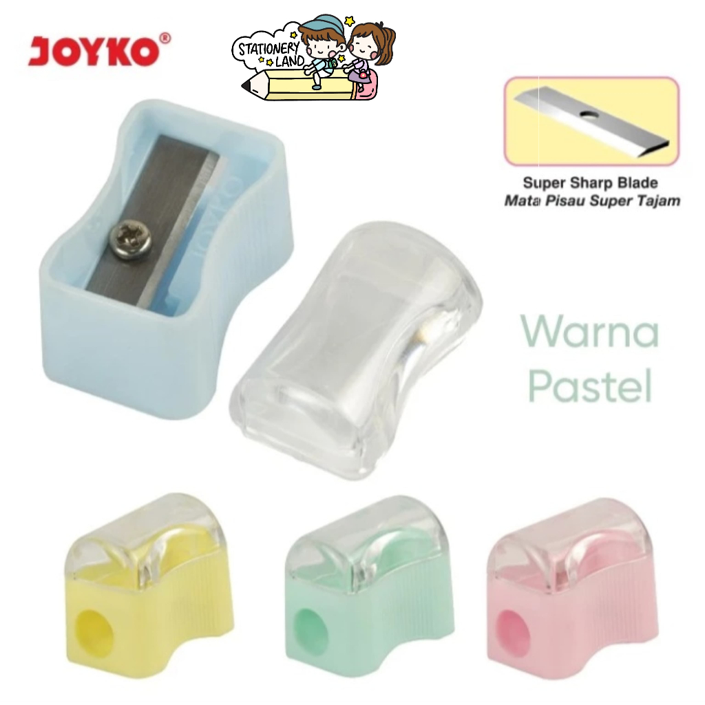 

( StaLand / DAPAT 1 BUAH ) RAUTAN JOYKO PASTEL SP-362PTL / Sharpener Serutan Orotan Joyko PASTEL Kecil SP-362PTL