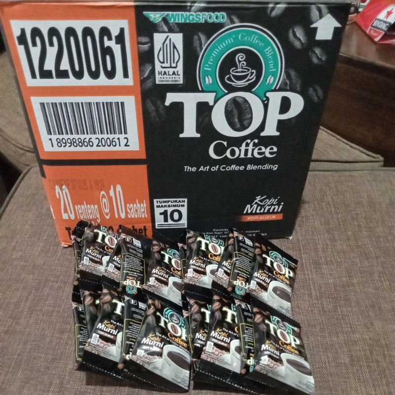 

TOP Coffee Kopi Murni 1 Renteng (10 sachet)