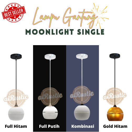 Lampu gantung / Lampu hias Minimalis Moonlight Lampu Gantung Model Bulat