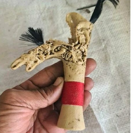 Gagang mandau motif   tanduk