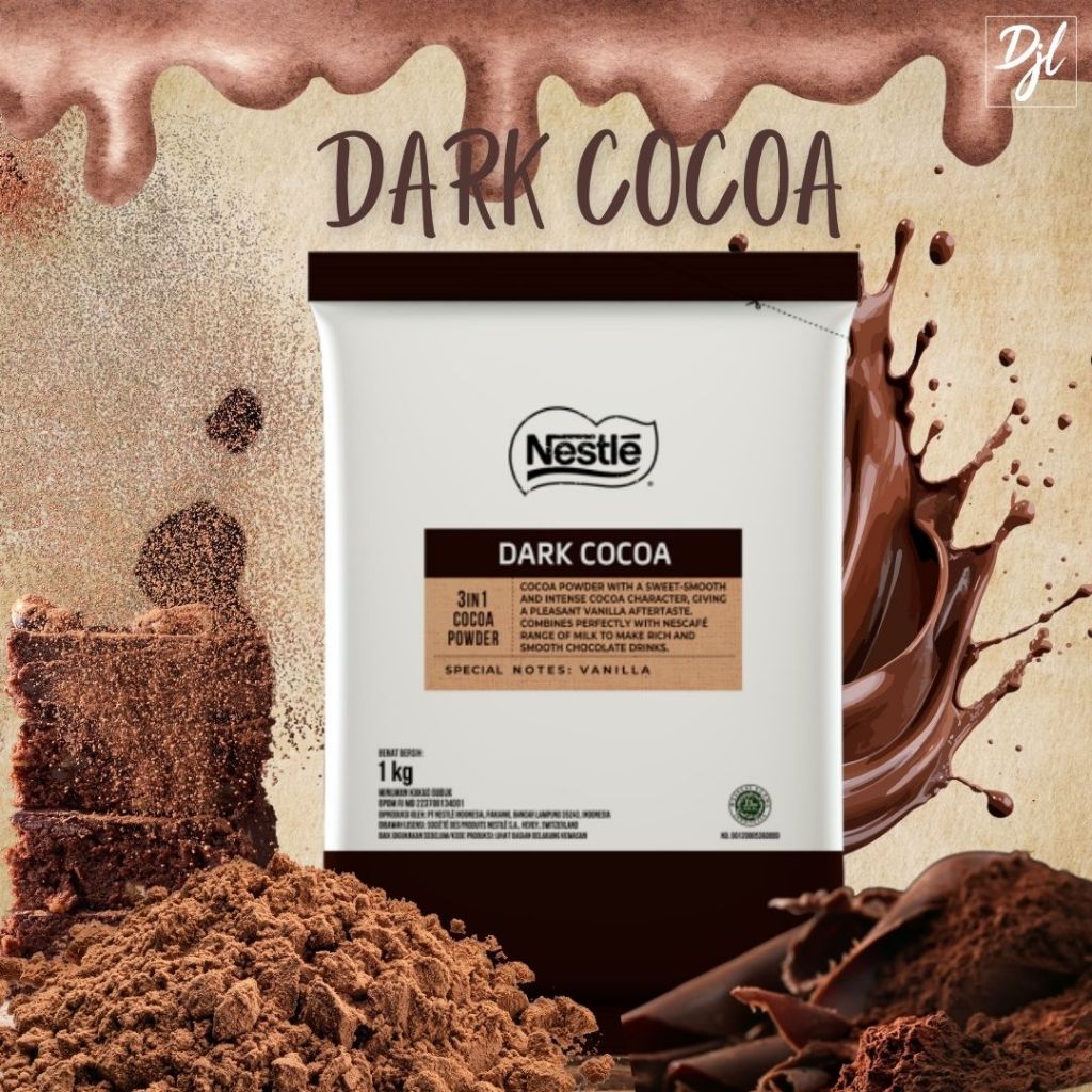 

NESTLE Dark Cocoa 1 KG Minuman Serbuk rasa Cokelat Nestle Professional Hotel Resto