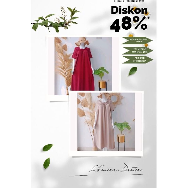 Almira Daster | Daster Wanita | Daster Cewek | Daster Murah | Daster Polos