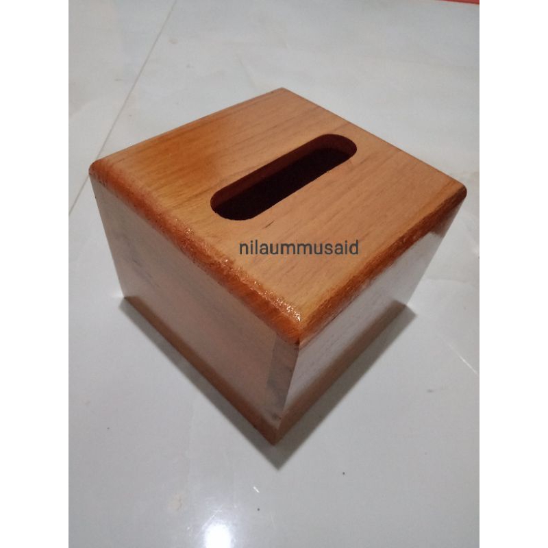 KOTAK TISSU KAYU JATI KECIL/KOTAK TISSU AWET/BOX TISSU KAYU/BOX TISSU ESTETIK
