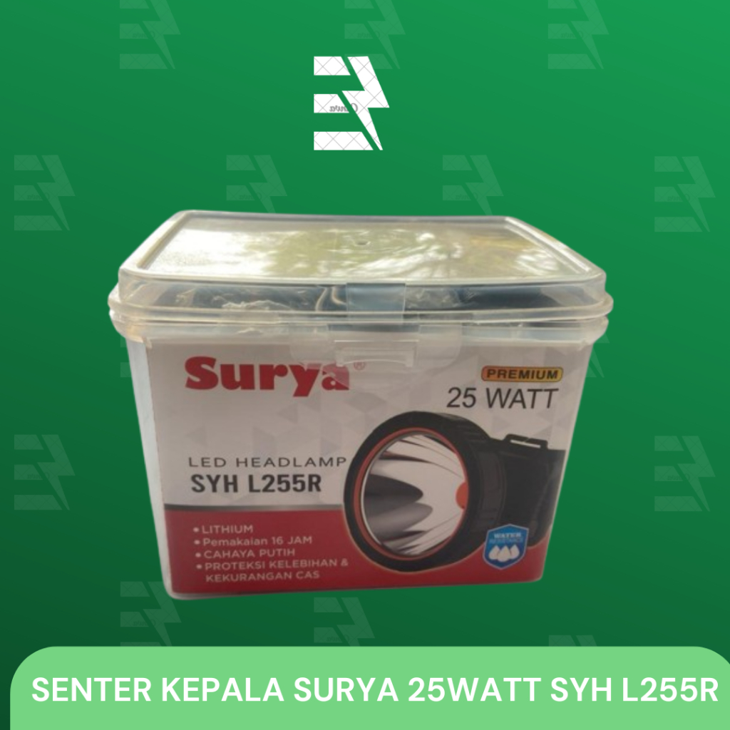 SENTER KEPALA SURYA 25WATT SYH L255R PUTIH