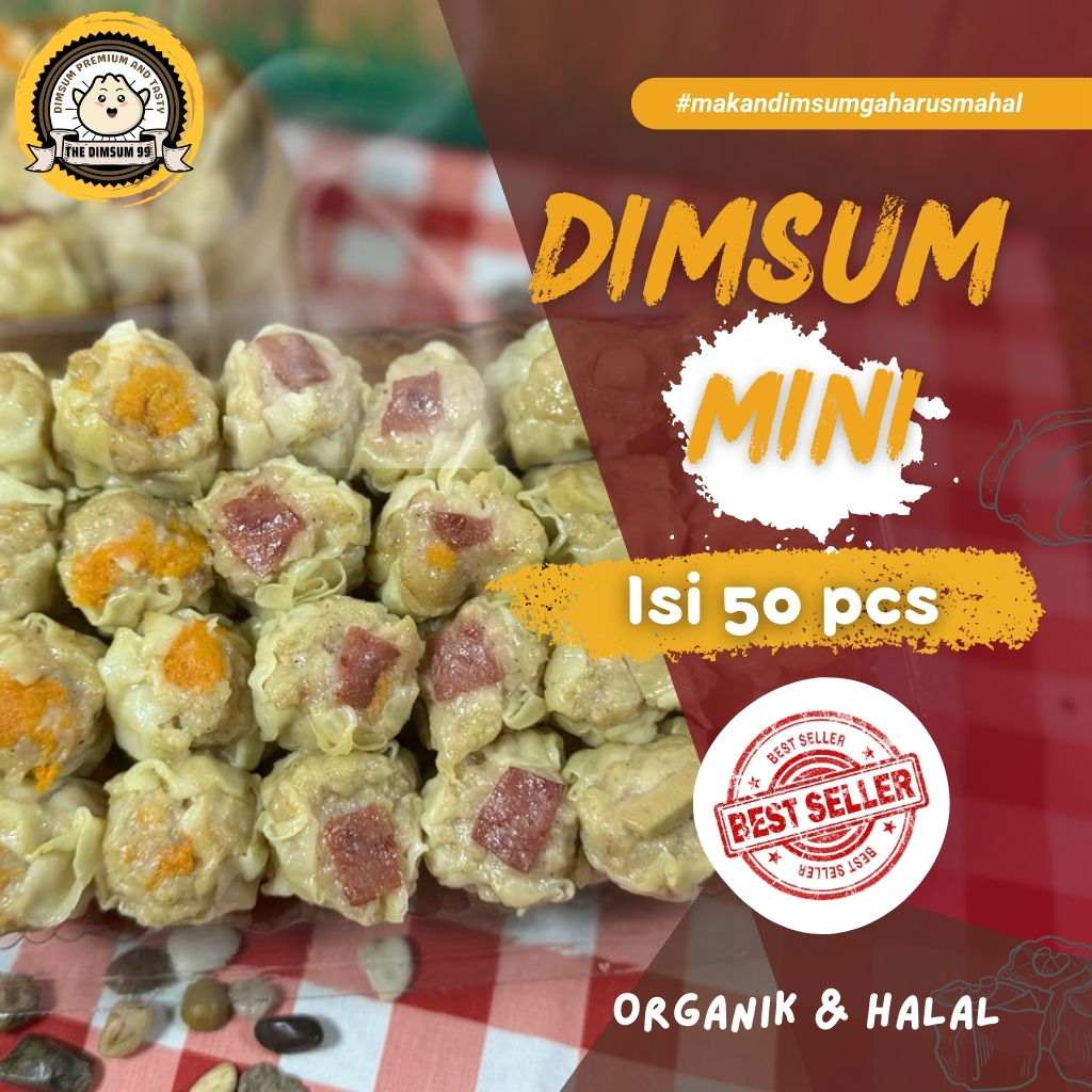 

Dimsum Ayam MINI isi 50 pcs Gratis Saos Merah Toping MIX Menu Baru FREE Saus Merah