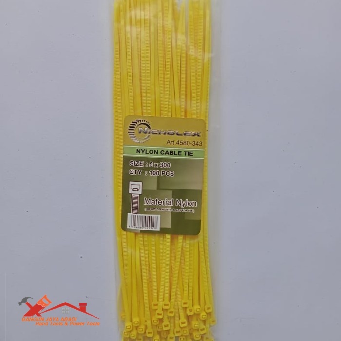 

Kabel Tis / Cable Tie / Kabel Ties Nicholex 5 x 300mm BJA