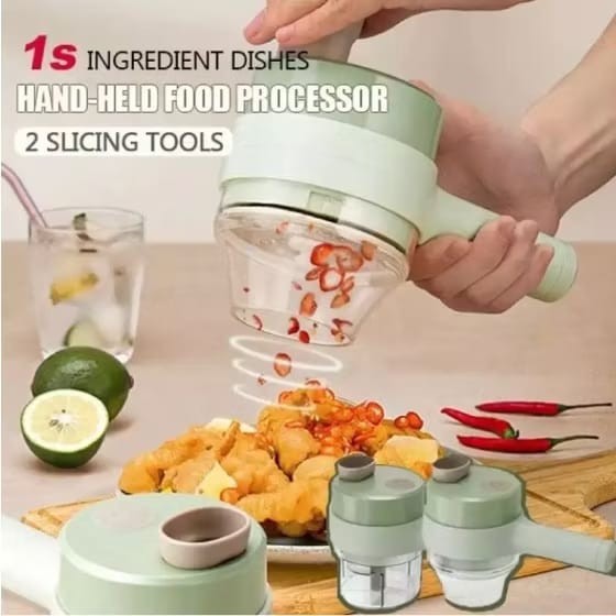 Chopper Gagang Elektrik Pemotong Sayur Portable Chopper Elektrik Blender Genggam Blender Sayur