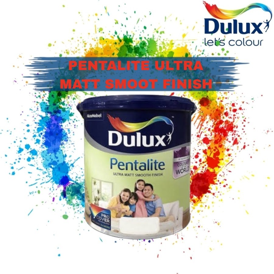 CAT DULUX PENTALITE ULTRA MATT SMOOTH FINISH 2.5 LITER / DULUX PENTALITE INTERIOR 2.5 LTR