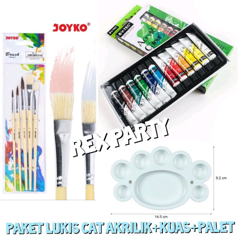 

Paket alat lukis / Kuas lukis / Joyko / V Tec / Cat Akrilik / Palet Lukis / Cat lukis / Kuas / Cat Lukis Batu / Paket Alat Lukis Batu/ Paket Alat lukis