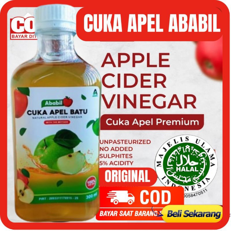 

CUKA APEL ABABIL 300 ML - CUKA ABABIL CUKA APEL BATU MALANG CUKA APEL MALANG CUKA SARI BUAH APEL WITH MOTHER APPLE CIDER VINEGAR