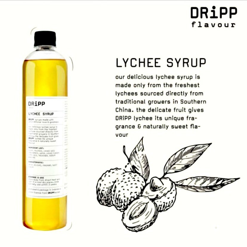 

DRiPP Lychee Syrup - Sirup Leci 760 ml