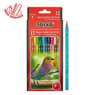 

TBMO Joyko Pensil Warna 12Warna CP-105 Color Pencils Hexagonal Grip