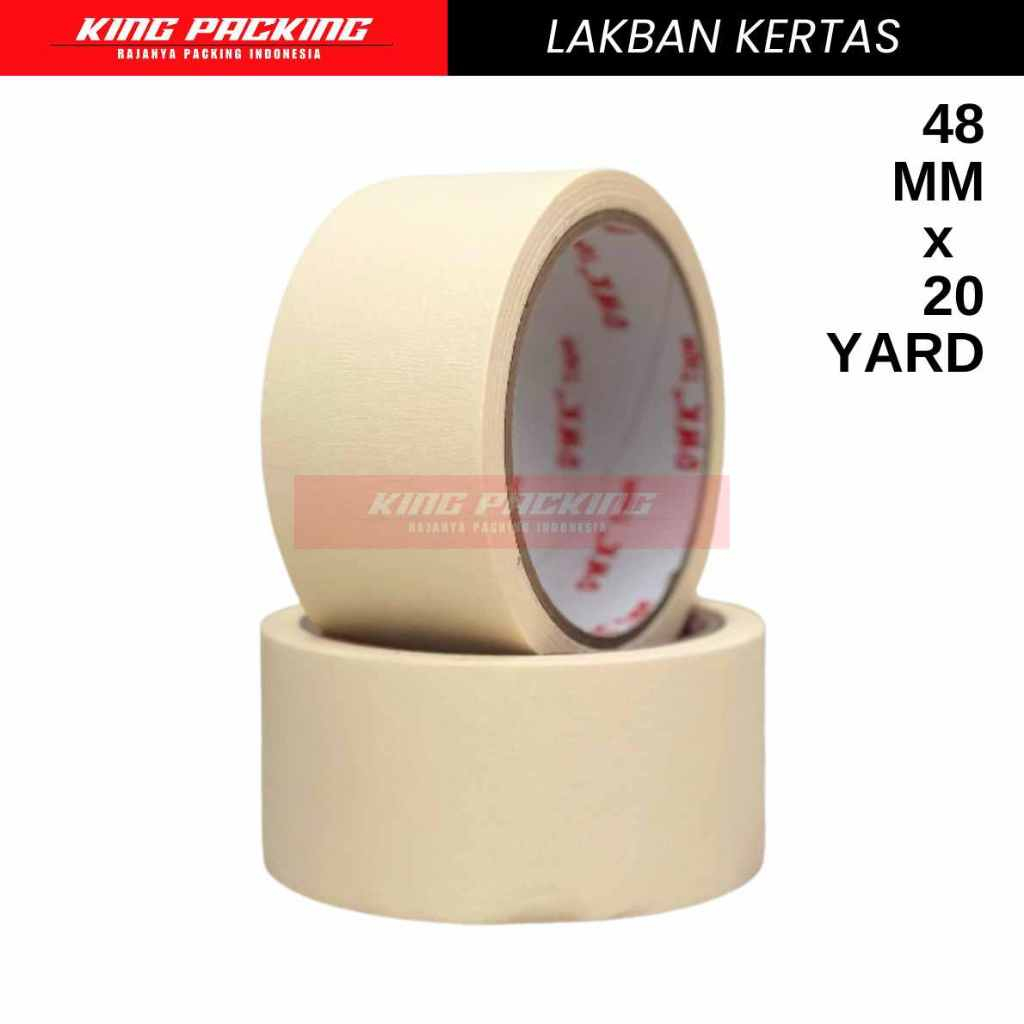 

Lakban Kertas 48MM x 20 Yard / Masking Tape 2Inch