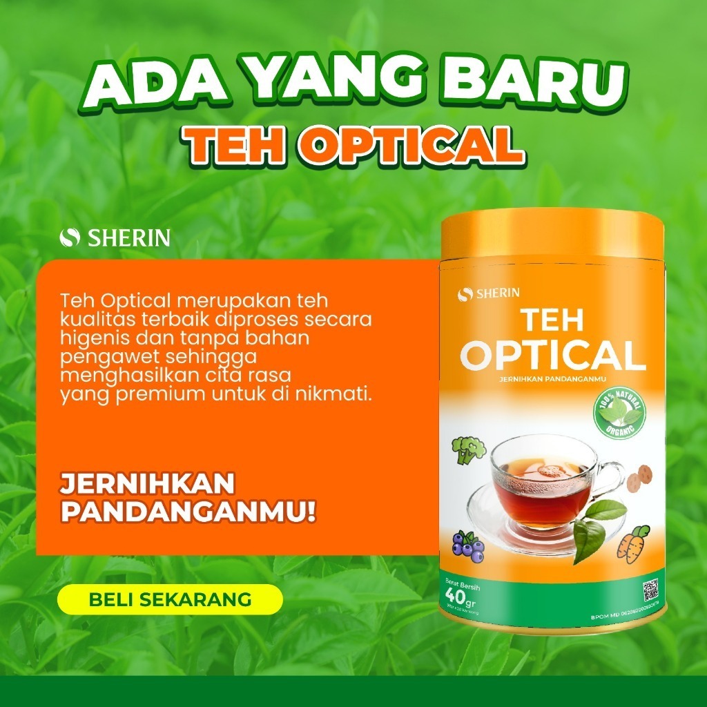 

Teh Optical Kemasan Kaleng | Herbal alami untuk Kesehatan Mata | Isi 20 kantong