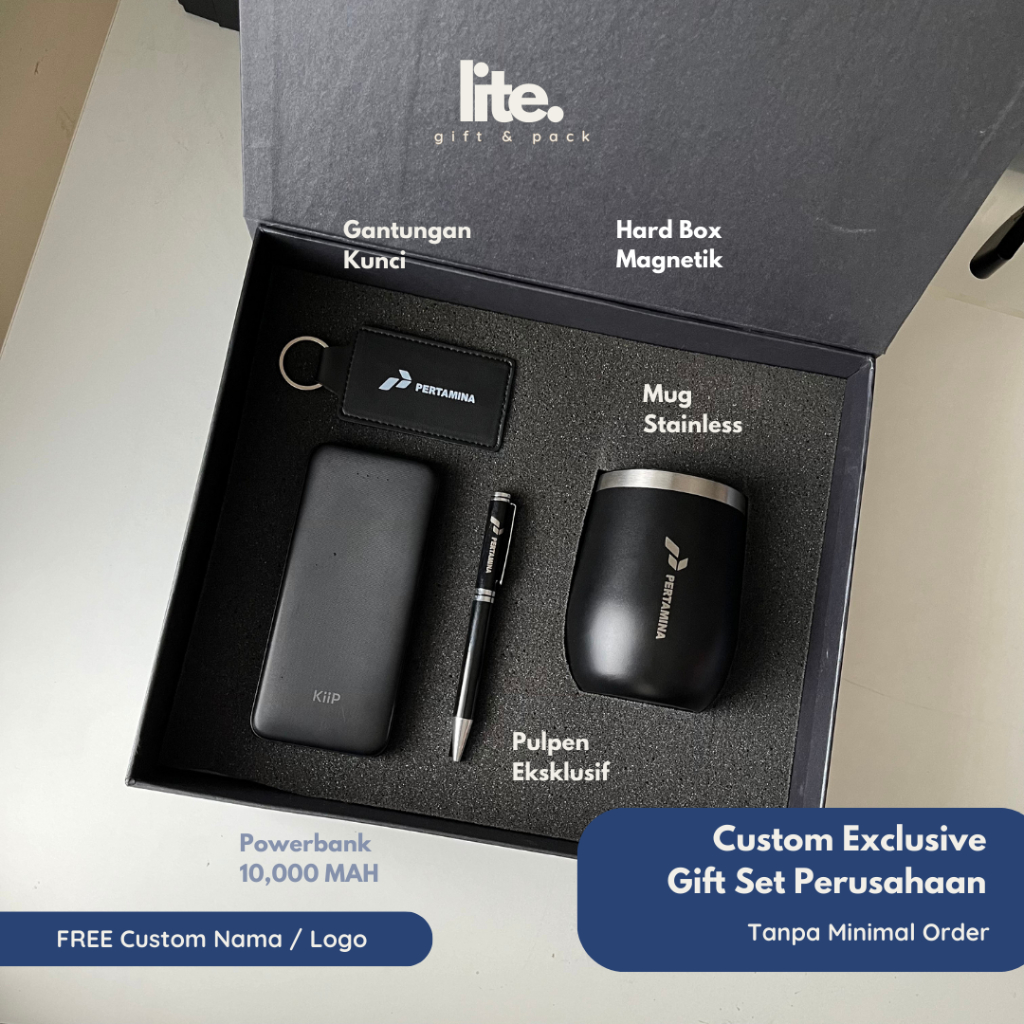 [Ready & Bisa Satuan] Hadiah Farewell Hampers Custom Gift Box Powerbank Premium Corporate Gift