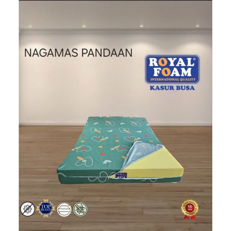 Kasur Busa Cover ukuran 120x200x10cm–30cm Royal Foam Distributor Resmi ORI 100%