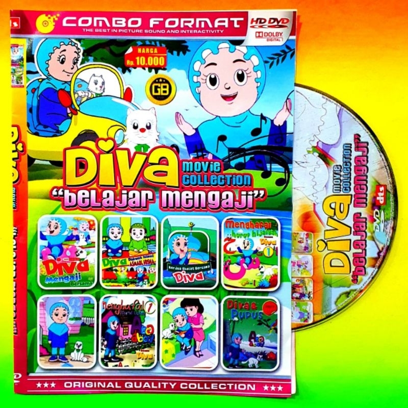 KASET DVD film anak belajar mengaji bersama diva